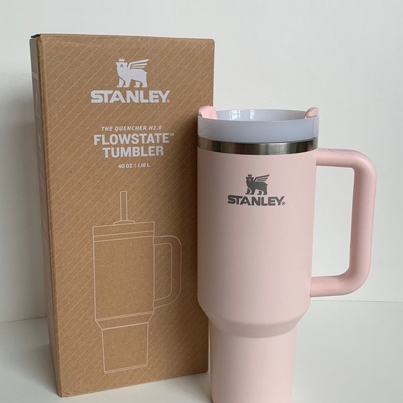 STANLEY Like New, NEW Straw, The Quencher H2.0 Flowstate Tumbler, 40 OZ Pink - Picture 4 of 13
